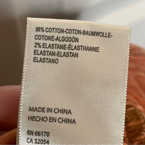 Free People We The Free Jayde Corduroy High Rise Flare Jeans in Burnt Orange 28 - Picture 12 of 13